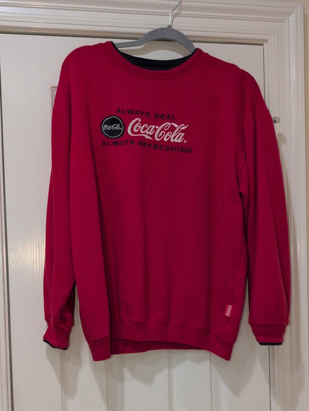 Coca Cola Red Crewneck Sweatshirt with Logo UNISEX